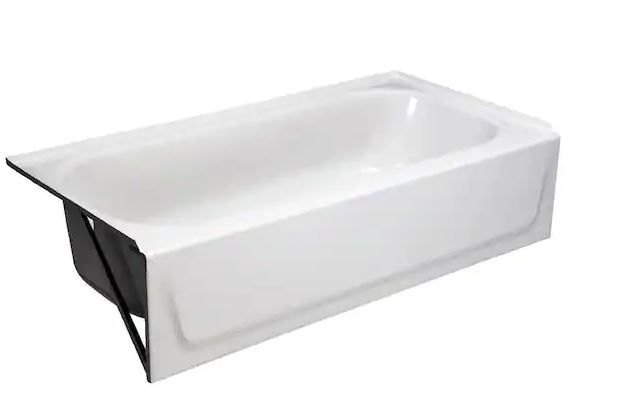 Photo 1 of Aloha 60 in. x 30 in. Soaking Bathtub with Left Drain in White
