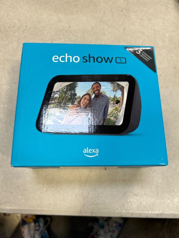 Photo 1 of All-new Echo Show 5 (3rd Gen) with Blink Mini | Charcoal Charcoal with Blink Mini