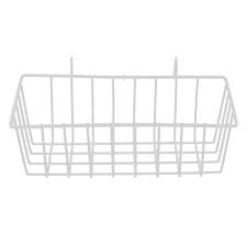 Photo 1 of 4 pcs white wire baskets 