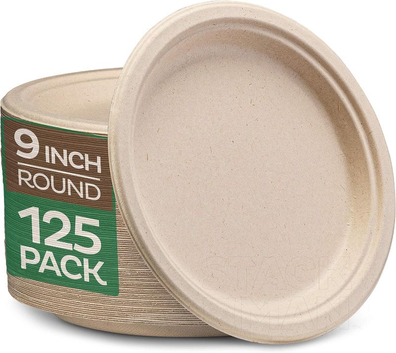 Photo 1 of 9 " plate 125 pack think compostable plates 