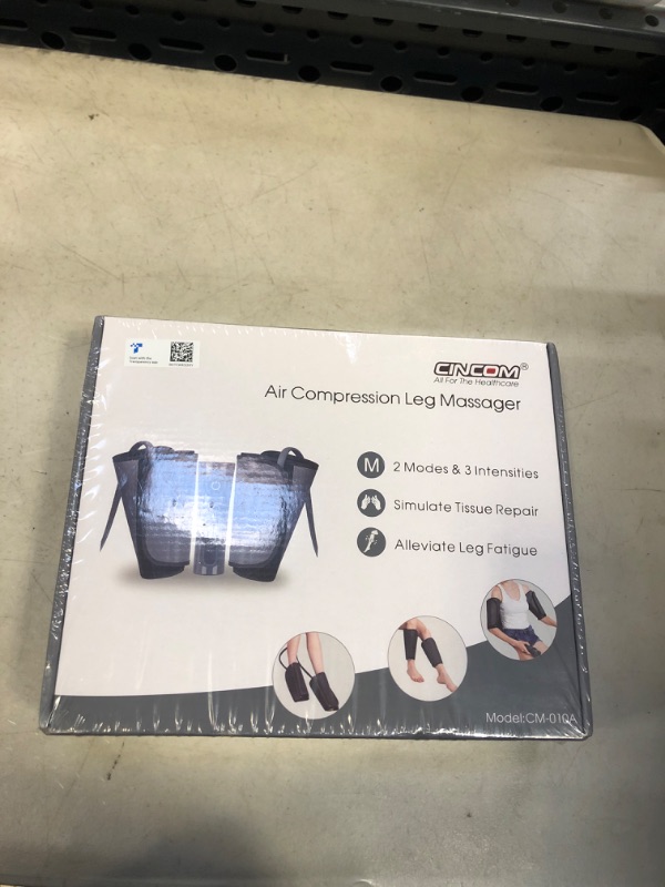 Photo 2 of CINCOM Leg Massager for Circulation Air Compression Calf Massager with 2 Modes 3 Intensities and Helpful for RLS and Edema Muscles Relaxation?FSA or HSA Approved?