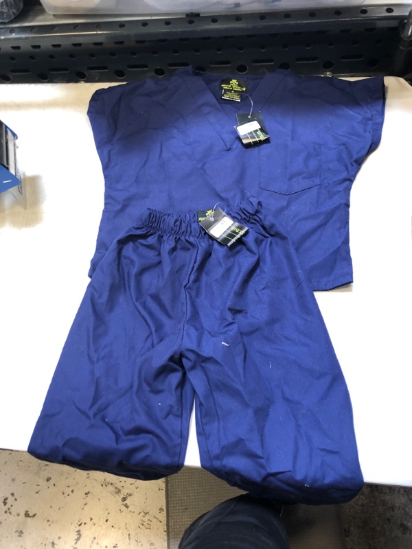 Photo 2 of Natural Uniforms Childrens Scrub Set-Soft Touch-Role Play Costume Set (True Navy Blue, 4) True Navy Blue 4