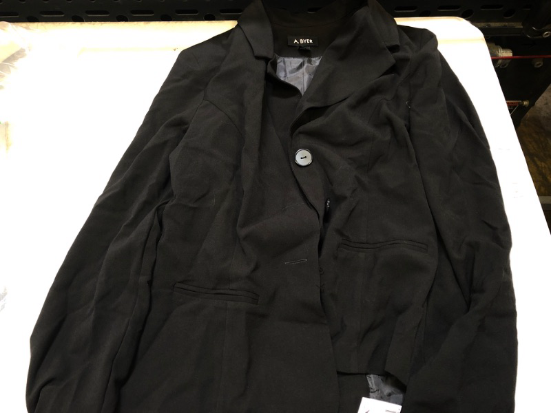 Photo 1 of A. Byer Juniors Long Sleeve Button Welt Jacket Large Black