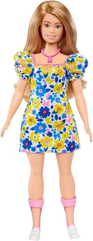 Photo 1 of Barbie Fashionistas Doll # 208, Doll with Down Syndrome Wearing Floral Dress, Created in Partnership with The National Down Syndrome Society
