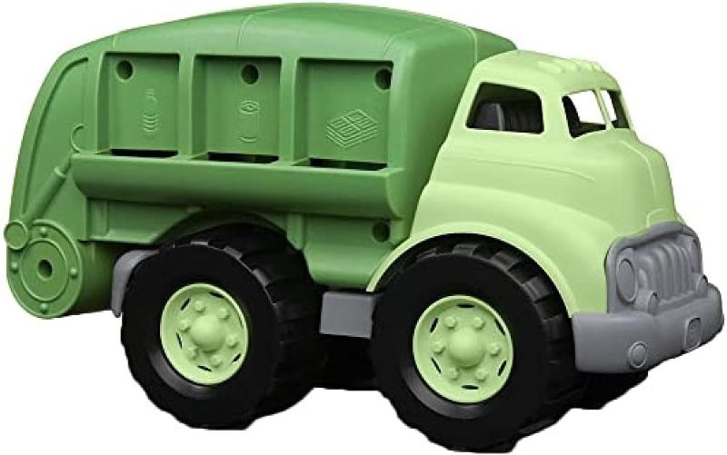 Photo 1 of Green Toys Recycling Truck in Green Color - BPA and Phthalates Free Garbage Truck for Improving Gross Motor, Fine Motor Skills. Kids Play Vehicles
