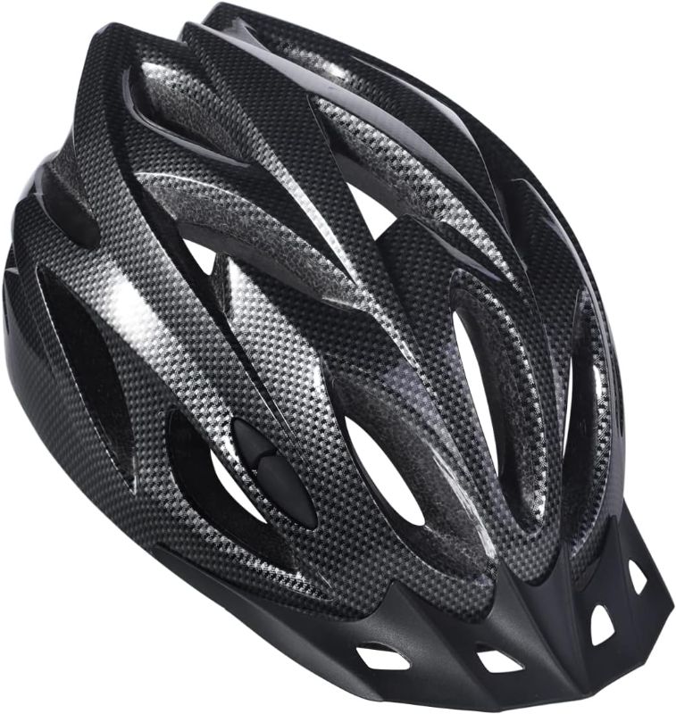 Photo 1 of Zacro Adult Bike Helmet Lightweight - Bike Helmet for Men Women Comfort with Pads&Visor, Certified Bicycle Helmet for Adults Youth Mountain Road Biker Black Universal Adult(54-62 cm)