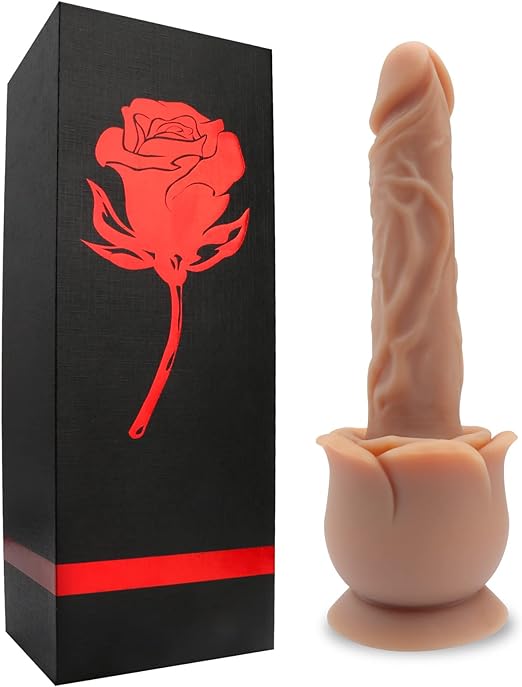 Photo 1 of 9.84 Inch Realistic Dildo Rose Sex Toy,Hisionlee Adult Toys Silicone Material with Strong Suction Cup Base for Womens Adult Pleasure(Flesh Color) - SEALED 