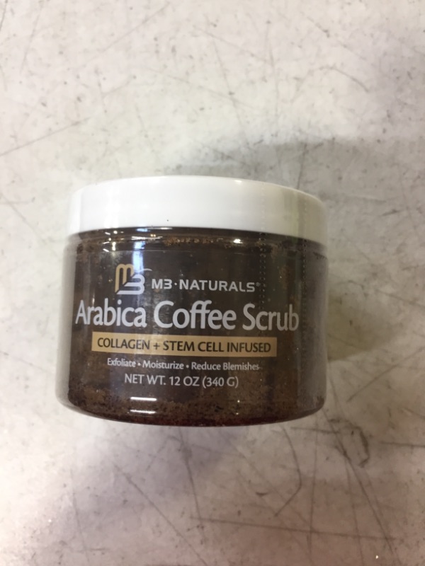 Photo 2 of 100% Natural Arabica Coffee Scrub with Organic Coffee, Coconut and Shea Butter - Best Acne, Anti Cellulite and Stretch Mark treatment, Spider Vein Therapy for Varicose Veins & Eczema (10 oz)
