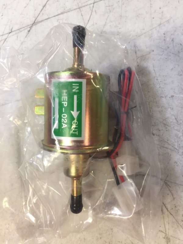 Photo 2 of JDMSPEED Universal 12V Heavy Duty Electric Fuel Pump Metal Solid Petrol 12 Volts Replacement For Motorcycle Carburetor ATV Trucks Boats For Gasoline or Diesel Engine HEP02A HEP-02A 3-6 PSI