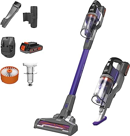 Photo 1 of 
BLACK+DECKER Power Series Pro Pet Cordless Stick Vacuum Cleaner, 3in-1, Purple