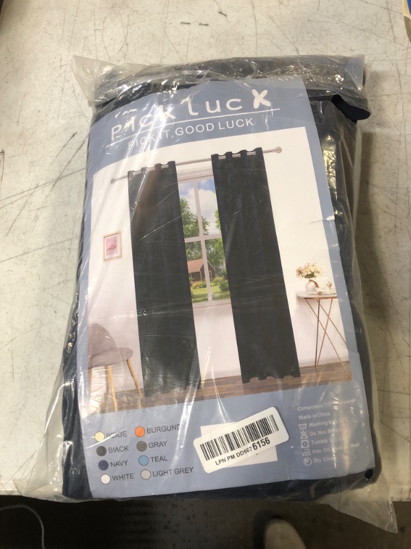 Photo 1 of 52W x 96L NAVY CURTAINS 
