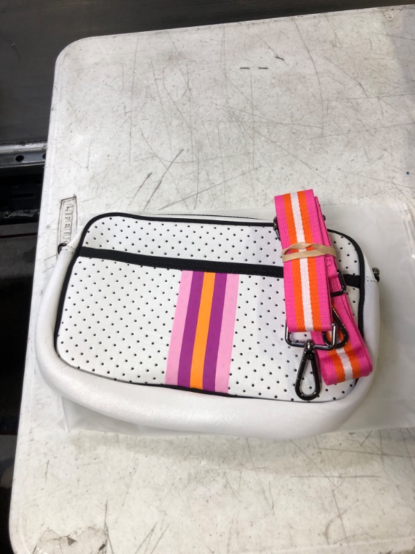 Photo 2 of CROSSBODY BAG WHITE/PINK/PURPLE