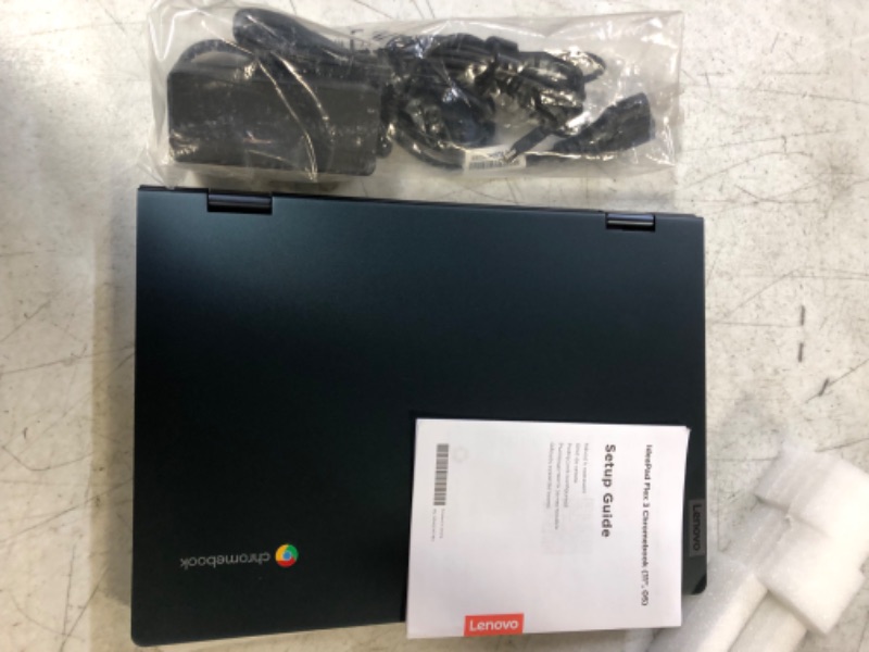 Photo 4 of Lenovo - Flex 3 Chromebook 11.6" HD Touch-screen Laptop - Celeron N4020 - 4GB - 64GB eMMC - Abyss Blue
