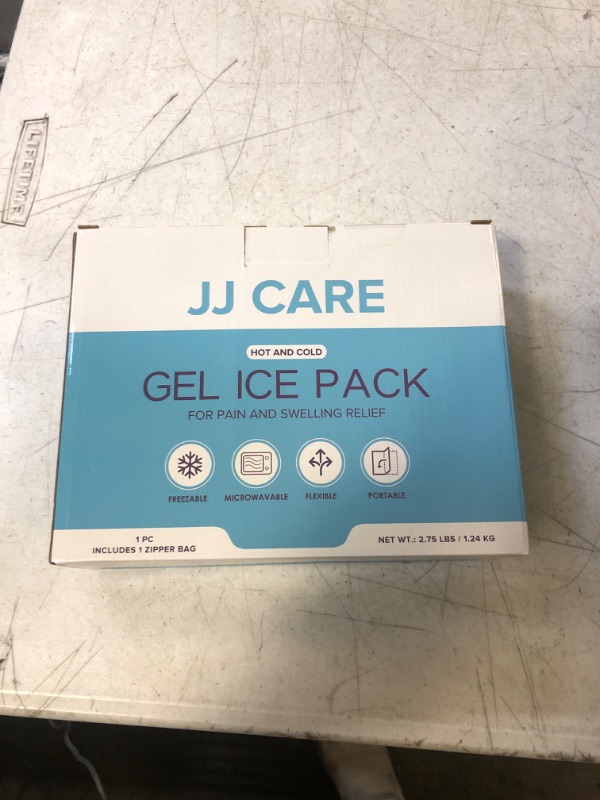 Photo 2 of JJ CARE Large Ice Pack for Back - 11.75 x 15.5" Gel Ice Packs for Injuries Reusable - Large Ice Packs for Physical Therapy - Hot & Cold Compress Ice Pads for Back Pain, Injuries, Leg, Lumbar, Body