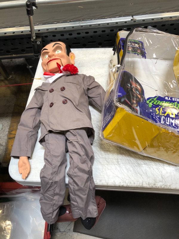 Photo 1 of 30" Slappy Dummy Ventriloquist Doll From Goosebumps Dark Eyes Glow New
