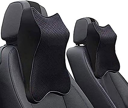 Photo 1 of 2 PCS Car Seat Headrest Neck Rest Cushion,Durable 3D Memory Foam, Comfortable and Soft Car Seat Headrest, Ergonomic Design, Breathable Removable Cover, for Neck/Back Pain Relief