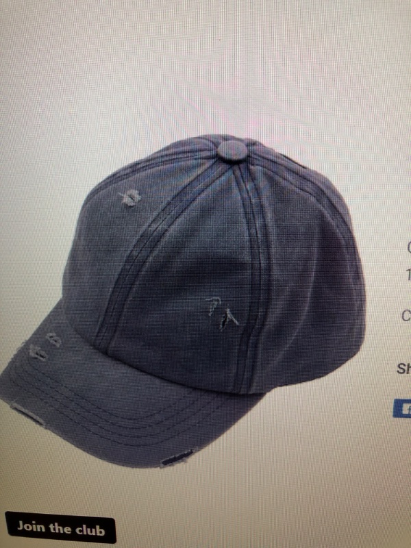 Photo 1 of  Distressed Denim Cap
