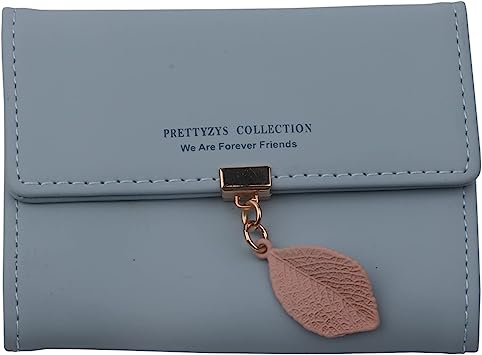 Photo 1 of LEEGAWU Artificial leather Multi Credit Card Holder Wallet,Small Card Case for Women or Men Accordion Wallet (Light Blue)