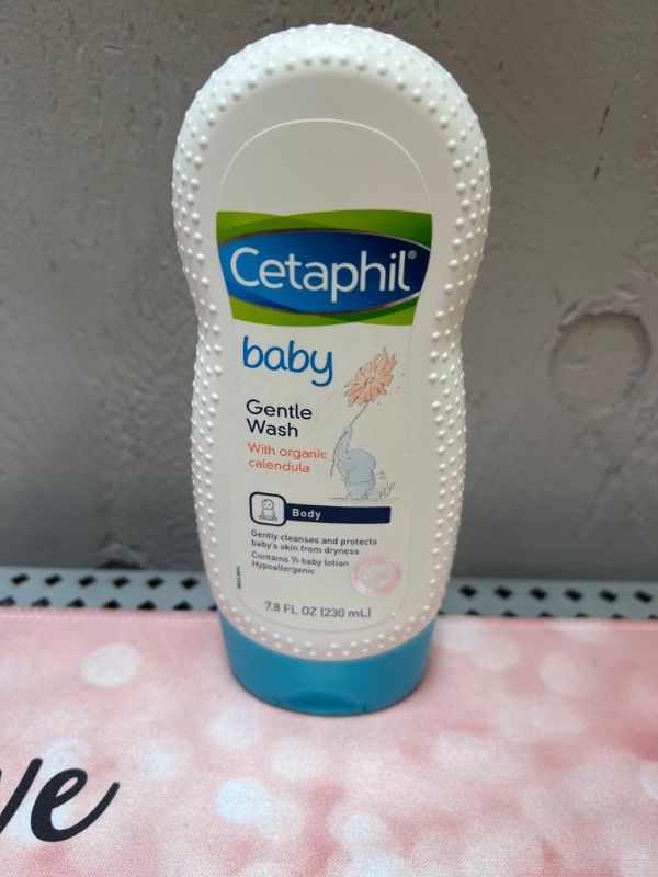 Photo 2 of Cetaphil Baby Body Wash with Half Baby Lotion, Gentle Wash with Organic Calendula, Soothes Dry, Sensitive Skin for Everyday Use, Gentle Fragrance, Soap Free, Hypoallergenic, 7.8oz