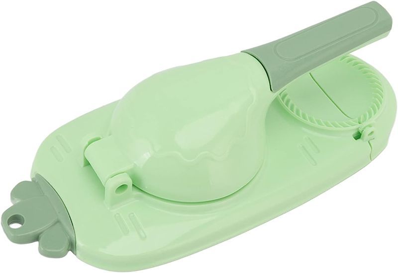 Photo 1 of 2 in 1 Dumpling Maker, Dumpling Skin Maker Dumpling Moulds, Kitchen Dumpling Making Tool, Baking Pastry Manual Artifact For Pressing Dumpling Skin Wrapper (Green)
