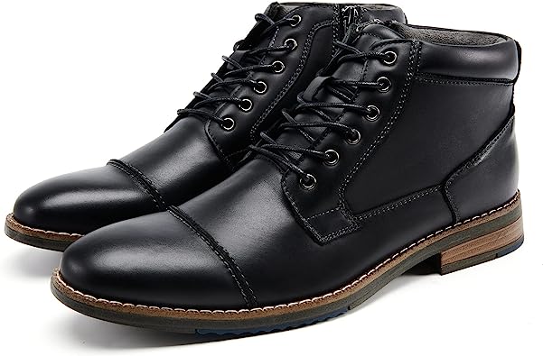 Photo 1 of 11.5       Mens Fashion Oxford Dress Boots Leather Chukka Ankle Boot Business Work Daily Shoes for Men