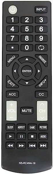 Photo 1 of Universal NS-RC4NA-18 Remote Control Replacement for All Insignia TVs