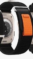 Photo 1 of -DAISDJUY trail loop sport bracelet / 1/SE, Women, Men, Black/Gray   Compatible with Apple Watch Ultra Band 49mm 45mm 44mm 42mm 41mm 40mm 38mm Men Women, Adjustable Sport Nylon Weave Band for iWatch Ultra Series 8 7 6 5 4 3 2 1 SE