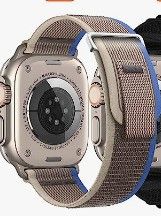 Photo 1 of  --DAISDJUY trail loop sport bracelet / 2/SE, Women, Men, Black/Gray   Compatible with Apple Watch Ultra Band 49mm 45mm 44mm 42mm 41mm 40mm 38mm Men Women, Adjustable Sport Nylon Weave Band for iWatch Ultra Series 8 7 6 5 4 3 2 1 SE