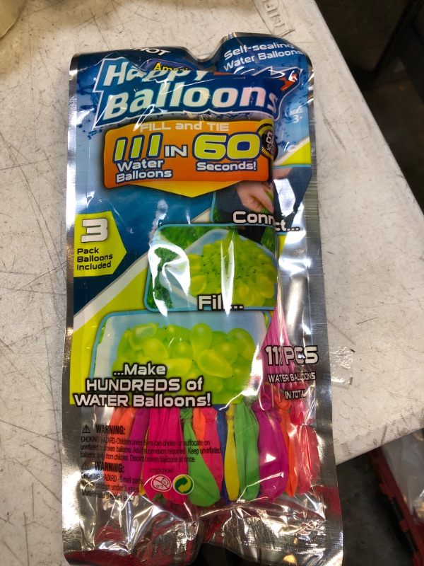 Photo 2 of 111 Multicolor Water Balloons - Fill Each Set in Just 60 Seconds!