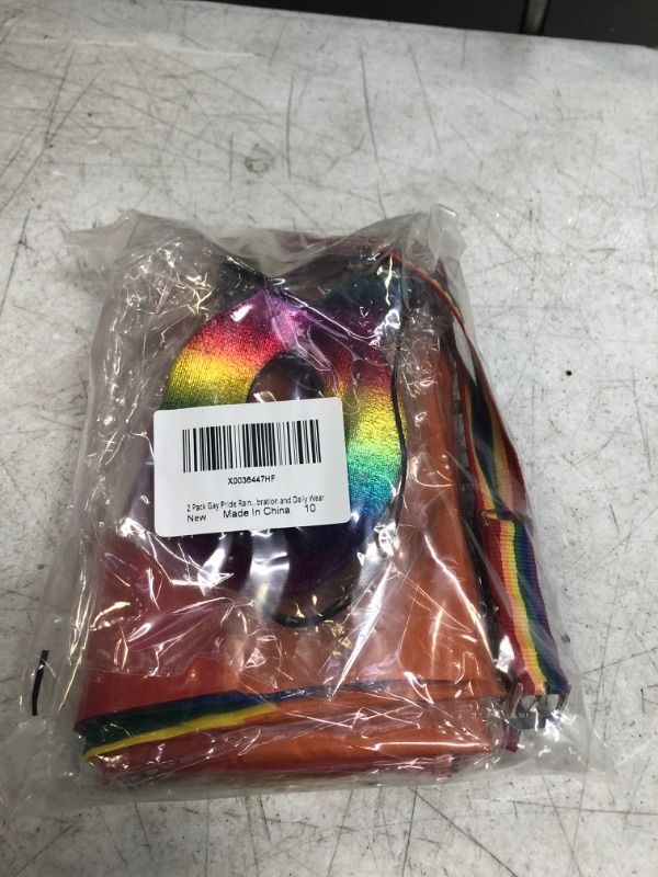 Photo 2 of 2 Pack Gay Pride Rainbow Set, Rainbow Pride Cape Mask Bracelet for Festivals Party Celebration and Daily Wear