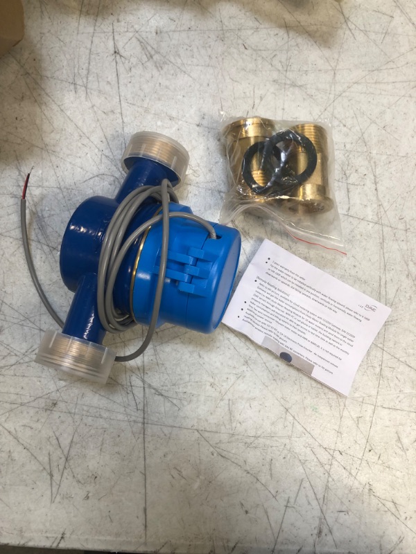 Photo 2 of DAE AS250U-100P 1" Water Meter with Pulse Output, Measuring in Gallon + Coupling 1" Cold, W/ Pulse Output