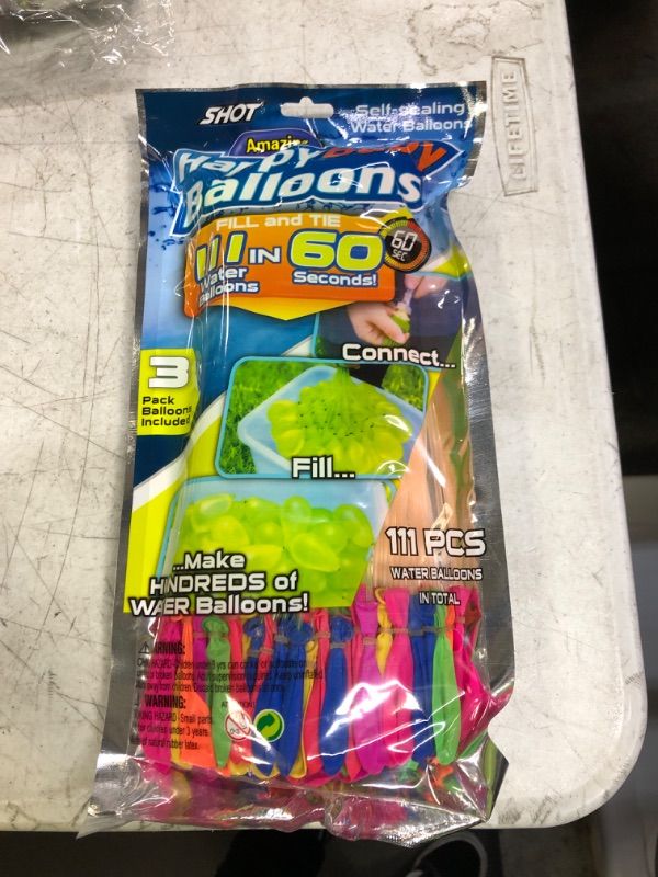 Photo 2 of 111 Multicolor Water Balloons - Fill Each Set in Just 60 Seconds!