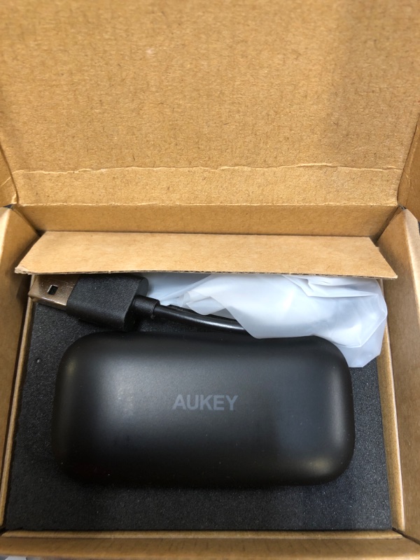 Photo 2 of AUKEY True Wireless Stereo Earbuds with Quick Charging Case Bluetooth 5 Black
