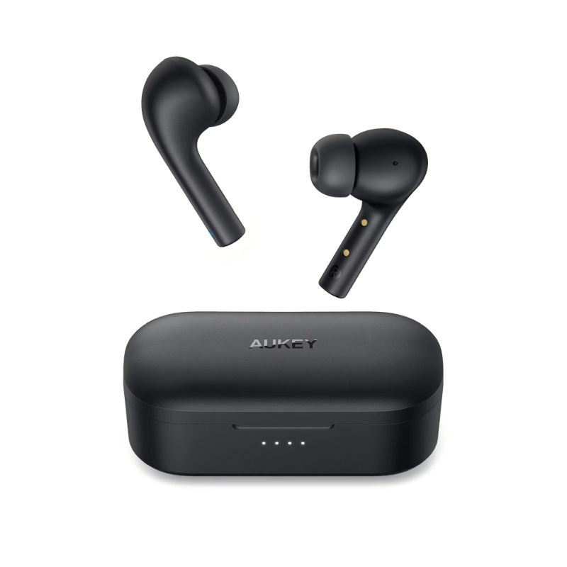 Photo 1 of AUKEY True Wireless Stereo Earbuds with Quick Charging Case Bluetooth 5 Black
