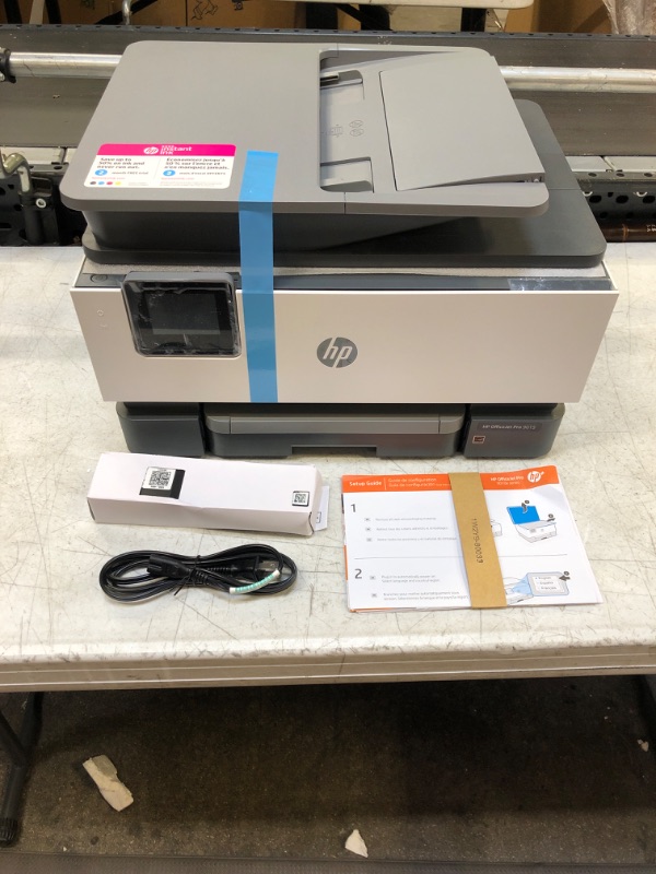 Photo 2 of HP OfficeJet Pro 9015e Wireless Color All-in-One Printer with bonus 6 months Instant ink with HP+ (1G5L3A),Gray