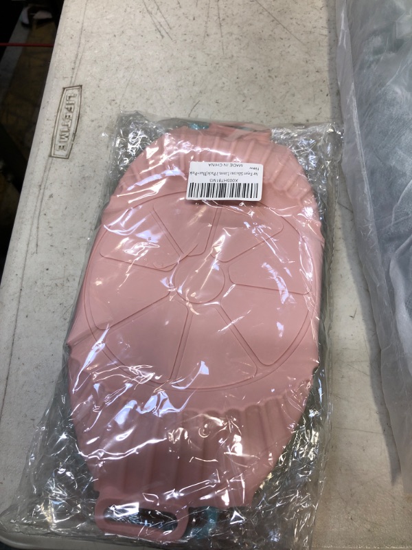Photo 1 of 2-Pack Air Fryer Silicone Liners, 8 Inches Reusable Air Fryer Liners, Heat Resistant Easy Cleaning Silicone Air Fryer Basket Fits 3qt - 5qt Air Fryer (Pink+Blue)