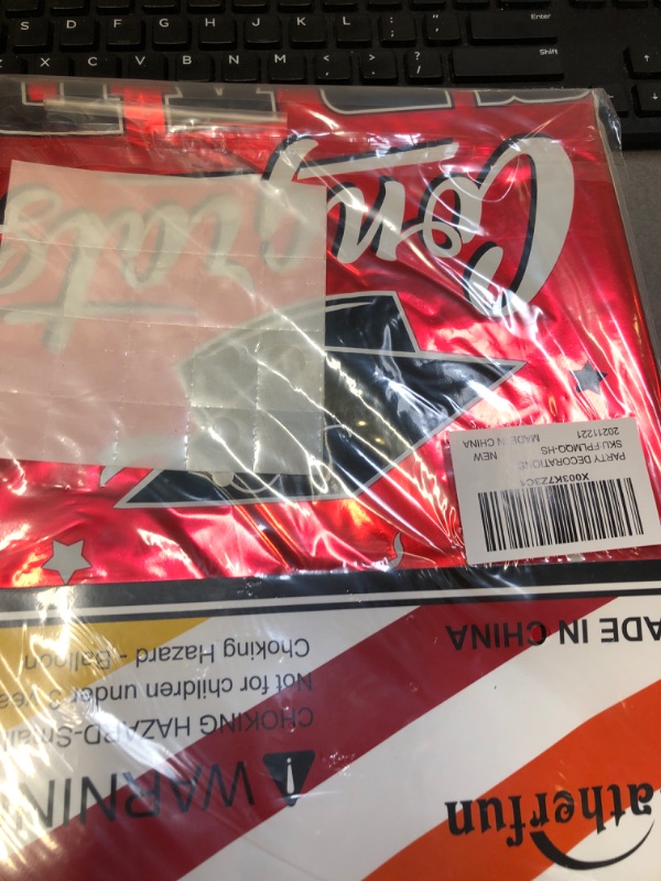 Photo 1 of Graduation Party Decorations, Congrats Grad Balloons for 2023 Graduation Party Supplies,12 pcs Class Red Balloons, 17 Inch