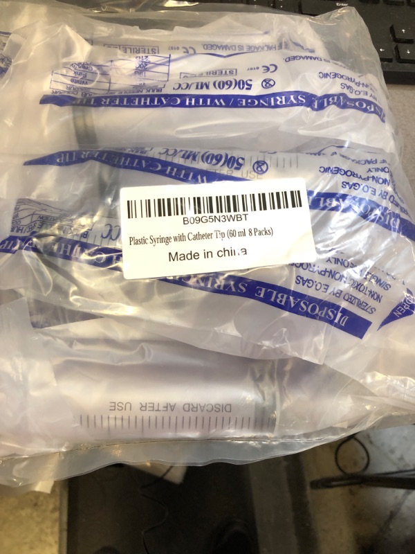 Photo 2 of 20Pack 10ml Plastic Syringe with Cap Individually Packge Sealed,Liquid Measuring Syringe Suitable for Industrial Scientific Labs,Feeding Pet 10ml 20.0