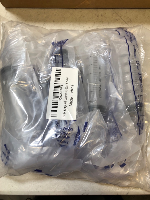 Photo 2 of 20Pack 10ml Plastic Syringe with Cap Individually Packge Sealed,Liquid Measuring Syringe Suitable for Industrial Scientific Labs,Feeding Pet 10ml 20.0