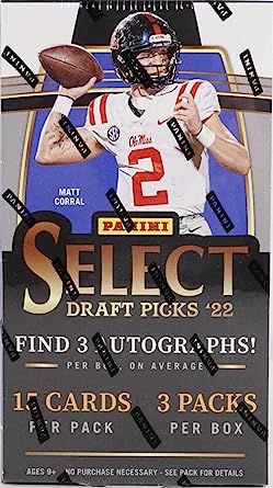 Photo 1 of 2022 Panini Select Draft Picks Collegiate Football Hobby (3 Packs/15 Cards: 3 Autos)
Brand: Panini