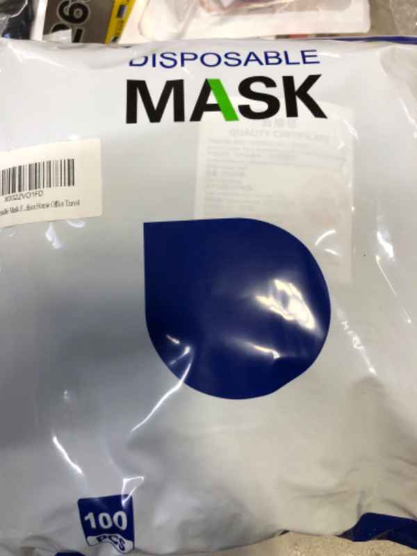 Photo 1 of 100pcs Black Disposable Mask For Women Men