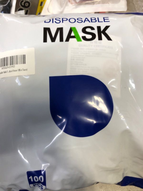 Photo 2 of 100pcs Black Disposable Mask For Women Men