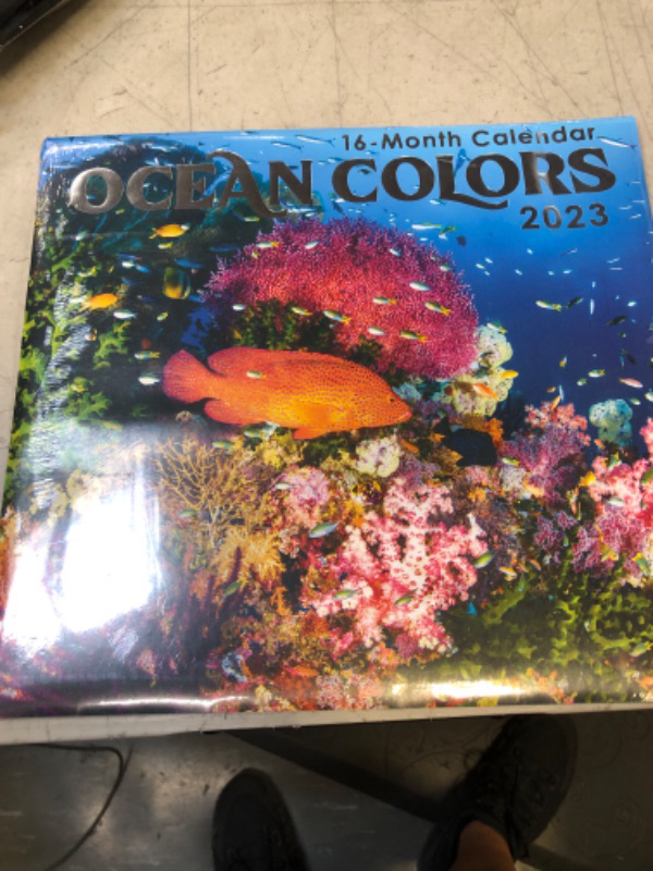 Photo 1 of 2023 Ocean Colors Full Size Wall Calendar for Planning, Scheduling, and Organizing