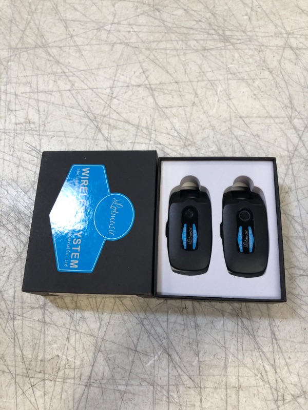 Photo 1 of 2.4GHZ Wireless Guitar System, Rechargeable Digital Wireless Guitar Transmitter Receiver with 4 Channels and Over 10 Hours Long Battery Life for Electric Guitar Bass
