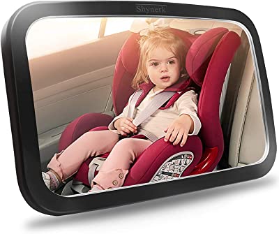 Photo 1 of Amazon Basics Safety Car Seat Mirror for Rear Facing Infant with Wide Crystal Clear View