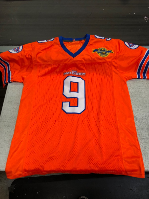 Photo 1 of 90s Football Jersey for Party,Bobby Boucher #9 The Waterboy Sandler 50th Anniversary Movie Football Jersey Medium
