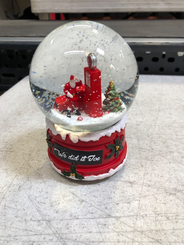 Photo 2 of 2022 Snow Globes NYC We Did It Joe Snow Globe Merry Christmas Crystal Ball Clockwork Music Box Snow Globe Home Decor Tabletop 5.9inch Hilarious Biden Snow Globe