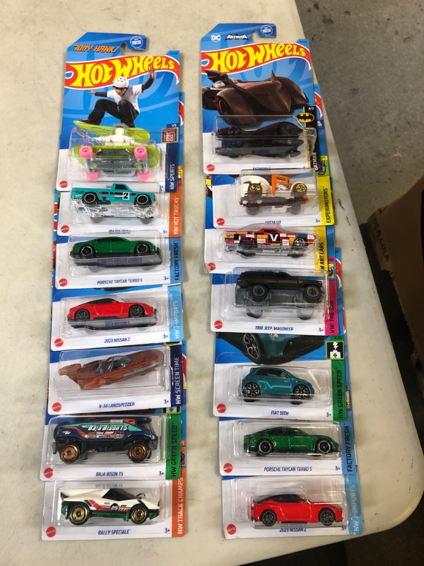 Photo 2 of Hot Wheels Black Box 16 Die-Cast Toy Cars or Trucks in 1:64 Scale, Mix G, Chance for Treasure Hunt or Super Treasure Hunt Car (Styles May Vary)194735166091
