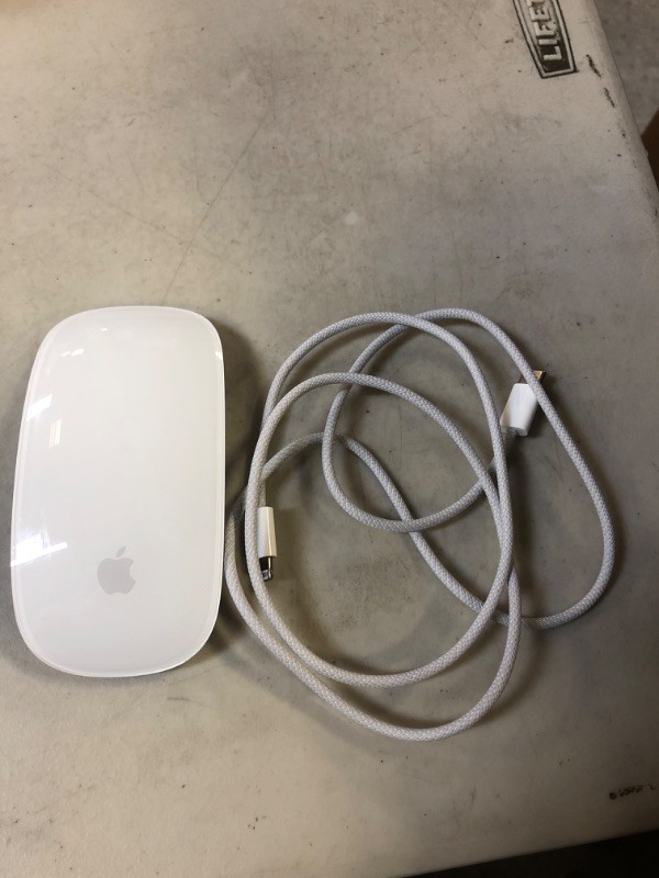 Photo 2 of Apple Magic Mouse (Wireless, Rechargable) - White Multi-Touch Surface