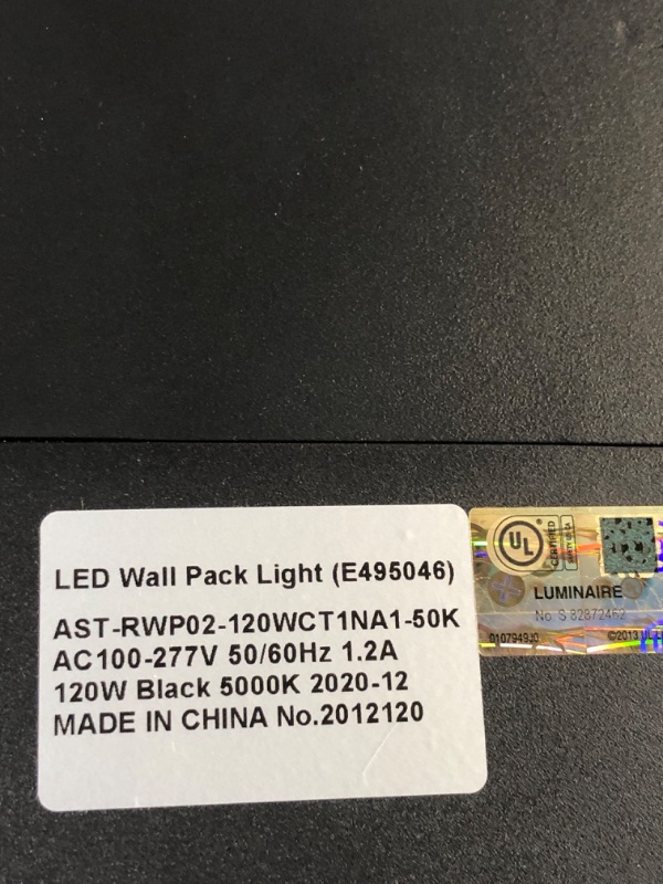 Photo 3 of 120W LED Wall Pack 5000K Natural White 16000LM IP65 Waterproof Rotary Adjustable Outdoor Wall Light Industrial Residential Commercial Lighting Lamp UL DLC Listed